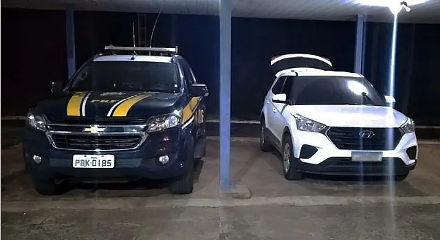 Em Terenos, PRF recupera veículo roubado no Rio de Janeiro