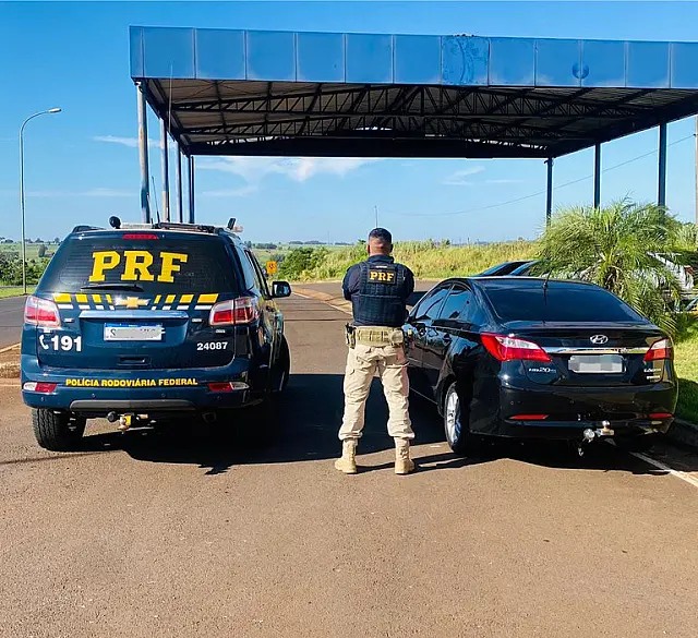 HB20 roubado em MS é recuperado pela PRF