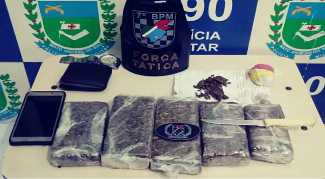 Durante operação, PM prende pessoas ligadas ao tráfico de drogas em Aquidauana