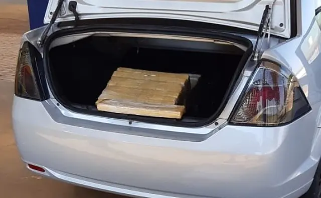 Após tentativa de fuga, motorista é pego com 120 kg de maconha na BR-060