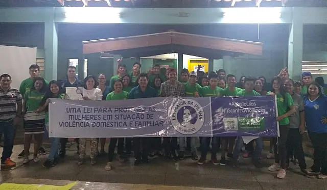 Campanha “Agosto Lilás 2019” acontece em escola indígena de Nioaque