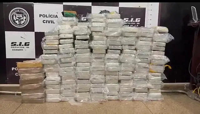 Polícia apreende 150 kg de cocaína e pasta base de cocaína em Dourados