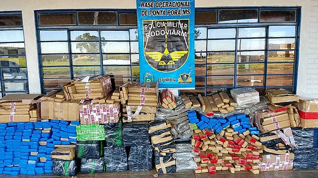 Polícia bate recorde de apreensões de drogas em MS e chega a 161 toneladas