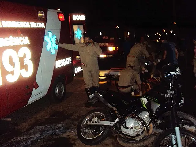 Anastácio: colisão entre motos deixa dois feridos