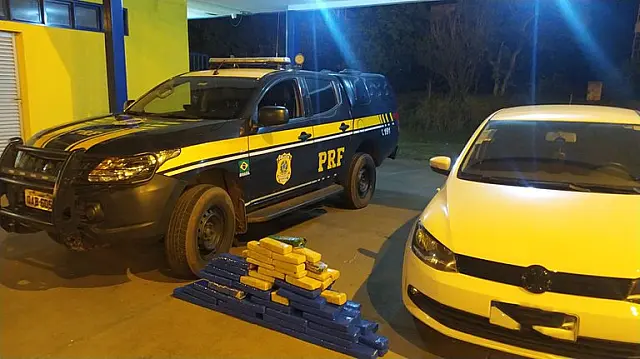PRF apreende mais de 96 kg de maconha na BR-163