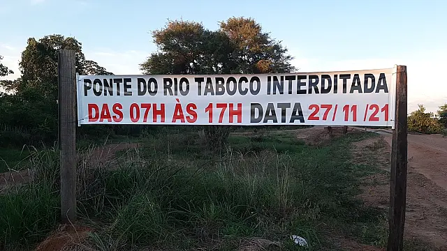 Ponte do Rio Taboco será interditada para reforma