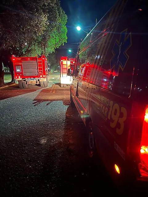 Motociclista de 57 anos fica ferido após queda acidental em Corumbá