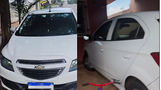 Adolescente é apreendido e jovem preso por furto de carro que seria levado para o PY