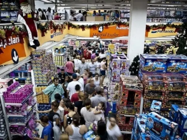 Vendas na semana de Natal crescem 5,1% no país