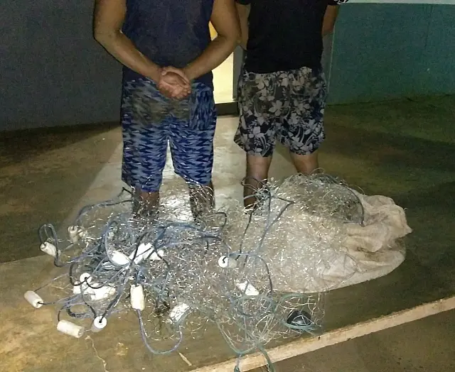 Dois pescadores são presos após ‘arrastão’ com rede de pesca no Rio Miranda