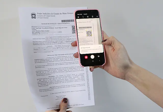Vara criminal envia Código QR para facilitar acesso às audiências virtuais