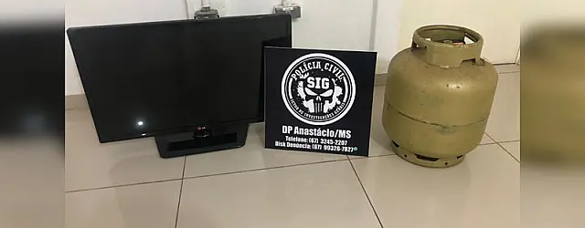 Polícia prende jovem de 21 anos e esclarece série de furtos em Anastácio