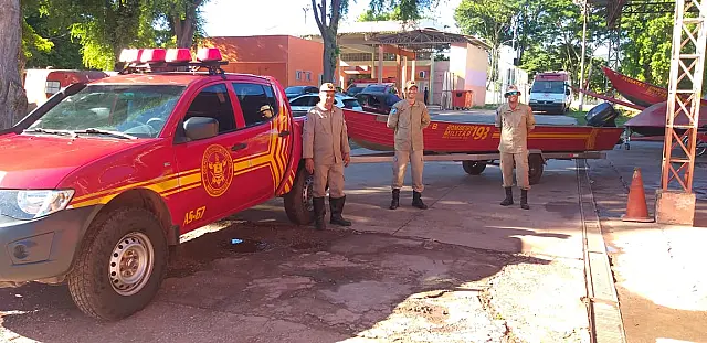 Bombeiros iniciam buscas a jovem que saiu para catar iscas e não voltou, na região do Abobral