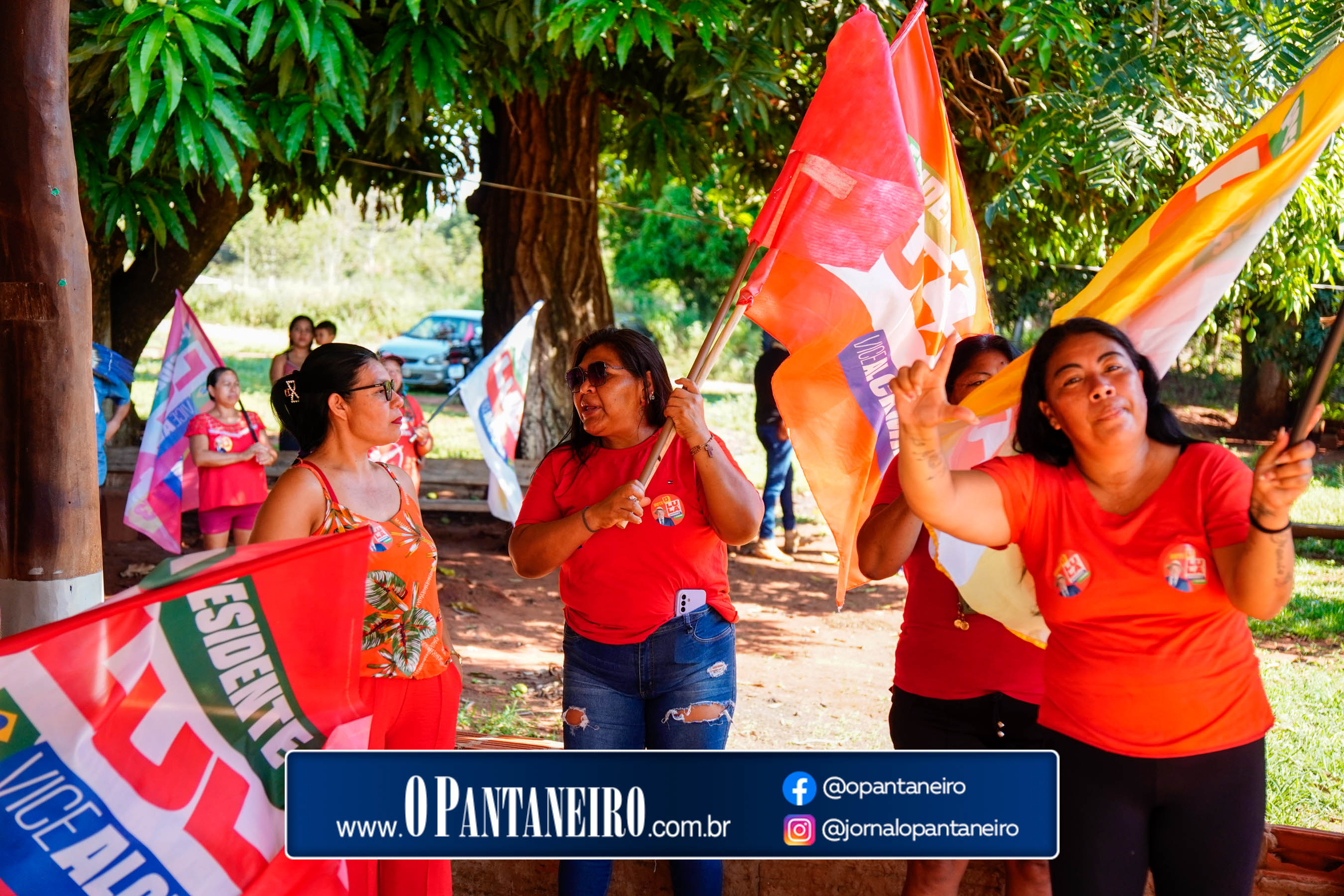 Carreata do Lula em Nioaque - Brejão e cidade O Pantaneiro