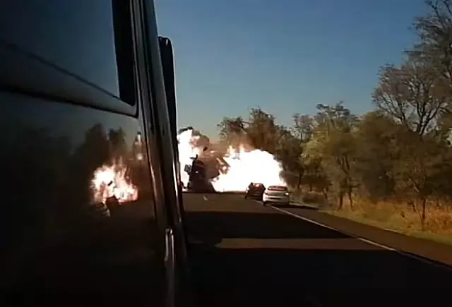 Polícia apura causa de acidente com explosão e quatro mortes na BR-163