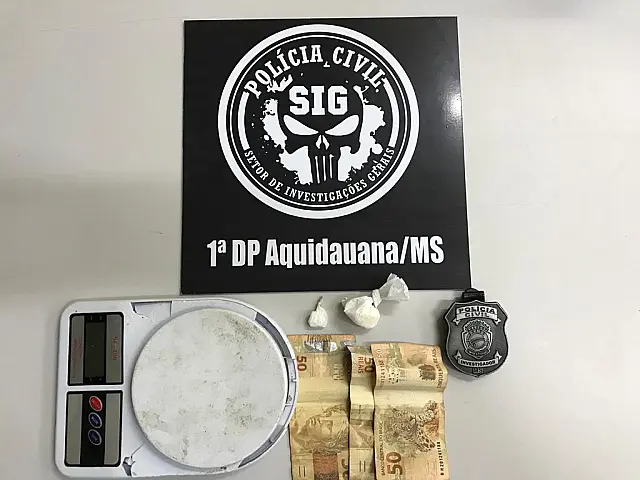 Mulher é presa por vender cocaína em residência em Aquidauana