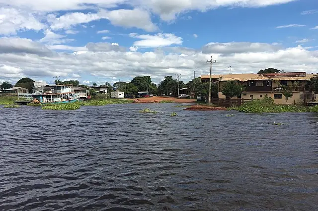 Defesa Civil monitora nível do rio Paraguai na região do Porto da Manga