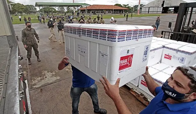 Governo do Estado recebe dois novos lotes com 38.680 doses da vacina contra a covid