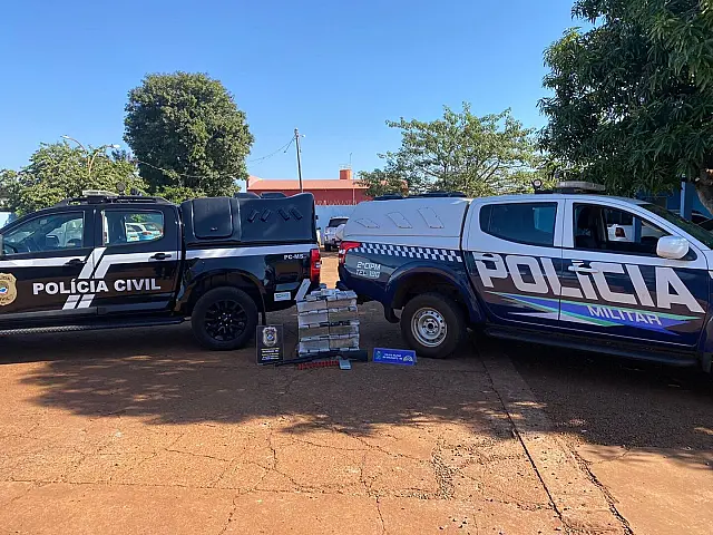 Pai e filho são presos em depósito de maconha em área rural de Rio Brilhante