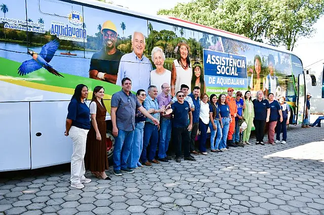 Aquidauana recebe ônibus para reforçar ações da Assistência Social