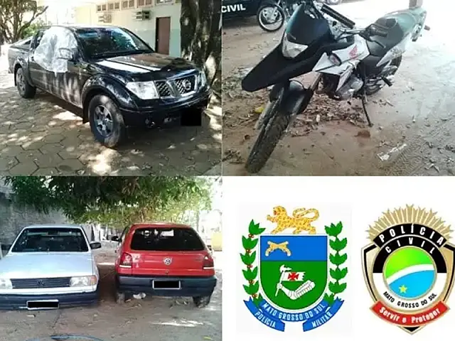 Polícias Militar e Civil desmantelam quadrilhas que furtavam veículos