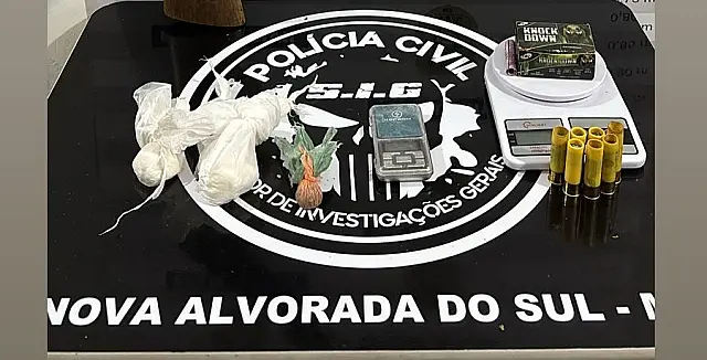 Homem é preso por tráfico e associação criminosa em Nova Alvorada do Sul
