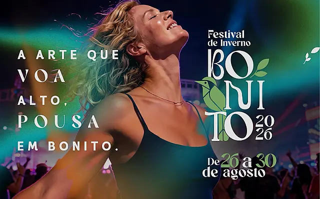 Bonito abre programação do Festival de Inverno 2026 com atrações gratuitas