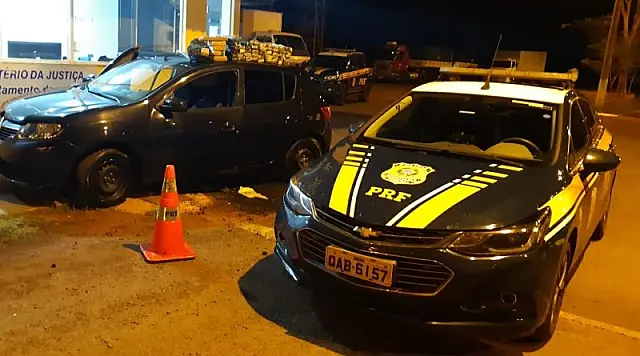 PRF apreende 36 kg de maconha com destino ao Rio de Janeiro