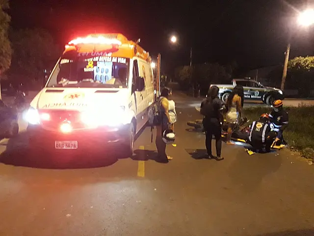 Colisão entre motos deixa três feridos