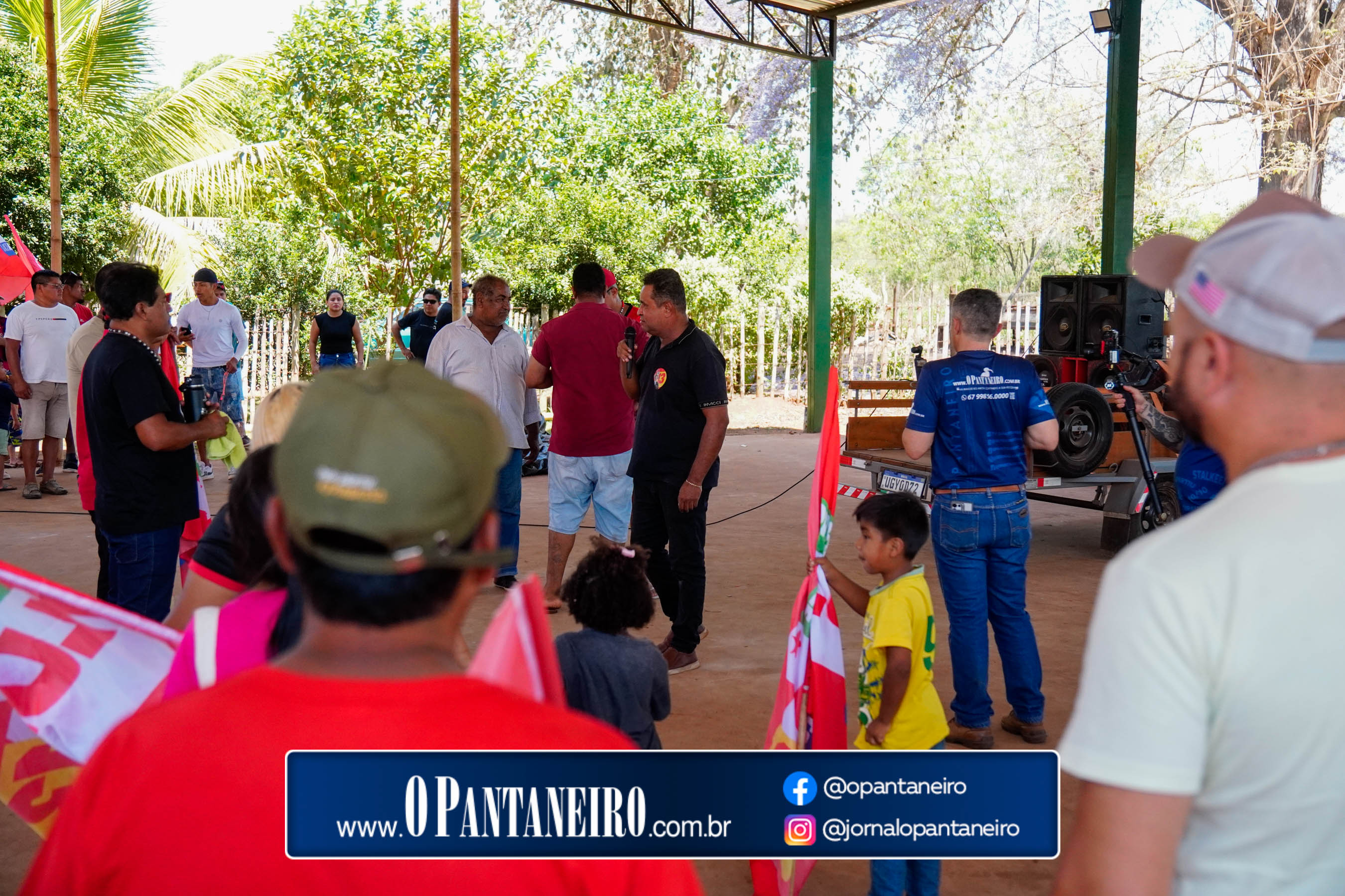 Carreata do Lula em Nioaque - Brejão e cidade O Pantaneiro