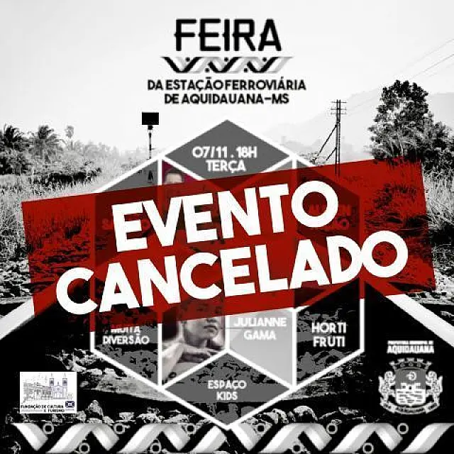 Chuvas adiam edição desta terça-feira da Feira da Estação Ferroviária