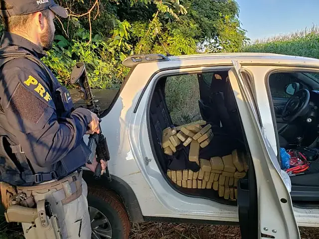 PRF apreende 805,1 Kg de maconha, em Maracaju