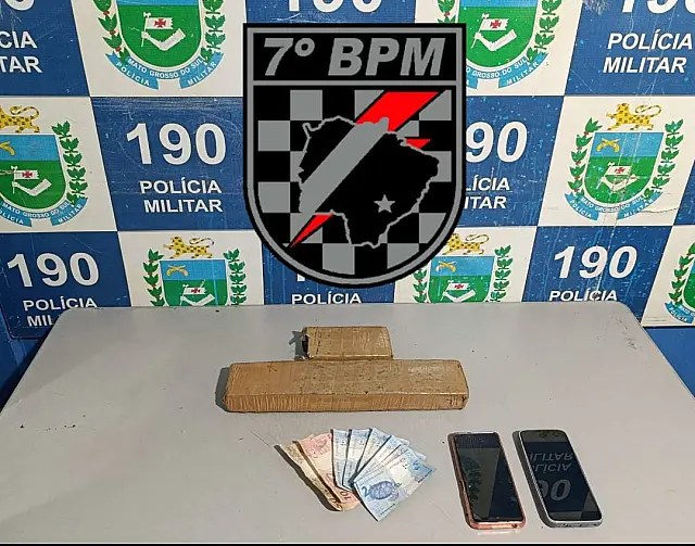 Homem é preso com quase 4 kg de maconha após tentar fugir de bicicleta em Aquidauana