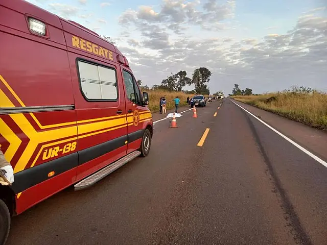 Motociclista morre ao bater em anta enquanto seguia para o trabalho em MS