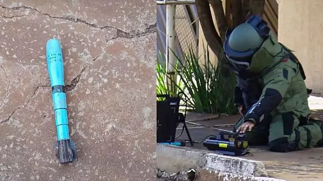Granada é encontra no meio da rua e Bope recolhe artefato sem risco de detonar