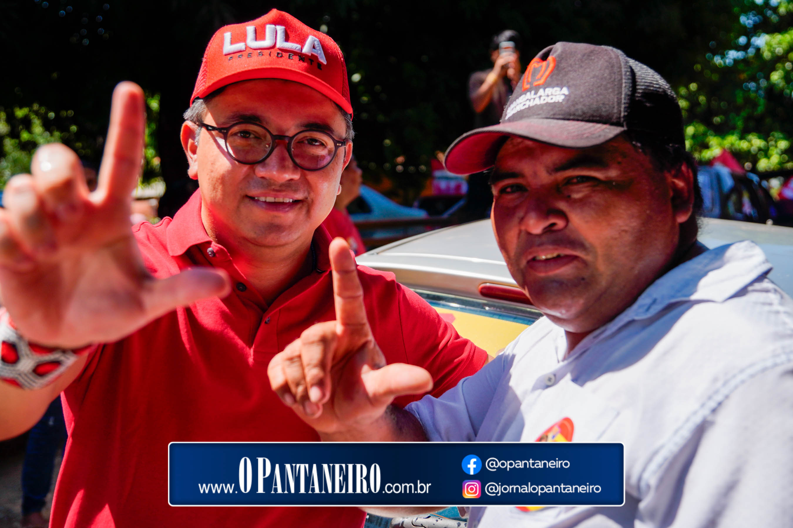 Carreata do Lula em Nioaque - Brejão e cidade O Pantaneiro