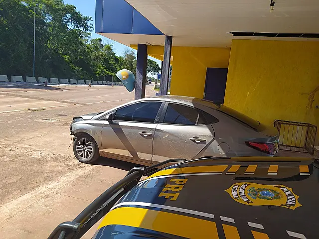 HB20 roubado é recuperado pela PRF após perseguição em Corumbá