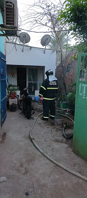 Incêndio em residência mobiliza Bombeiros de Corumbá
