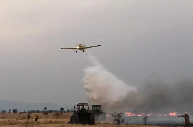 Combate aéreo a incêndios no Pantanal é intensificado