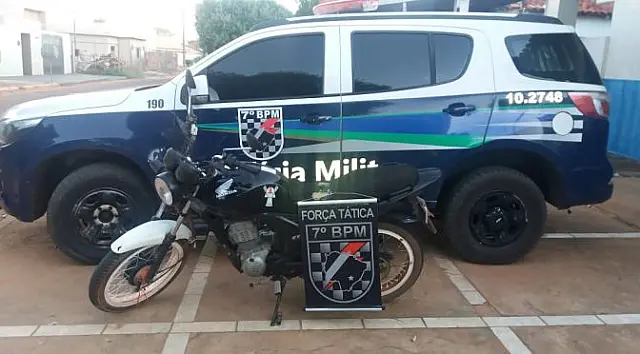 PM prende homem de 21 anos com furtada em Aquidauana