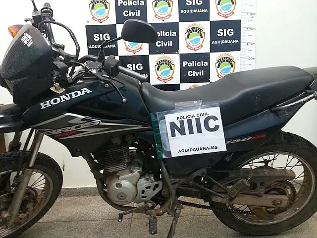 NIIC de Aquidauana recupera três motos furtadas e identifica dupla de autores