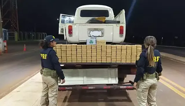 PRF localiza cocaína escondida em Kombi avaliada em R$ 20 milhões