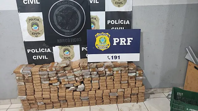 PRF e DENAR apreendem 248,5 kg de cocaína em Campo Grande