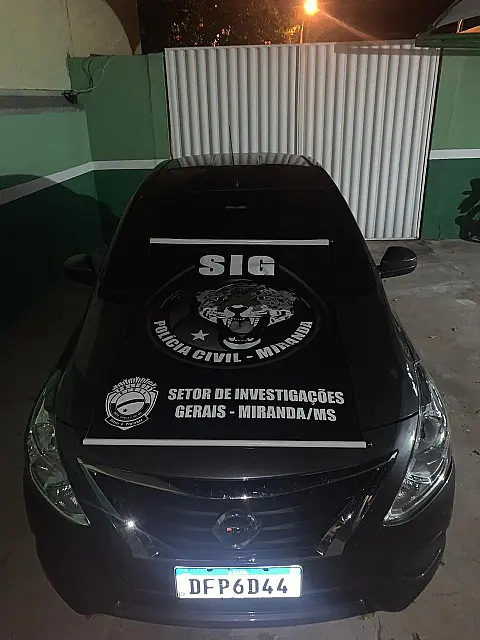 Polícia Civil de Miranda e Aquidauana recuperam veículo furtado em São Paulo e prendem 2