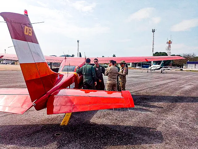 Aeronaves para reforçar ações de combate a incêndios chegam em Corumbá
