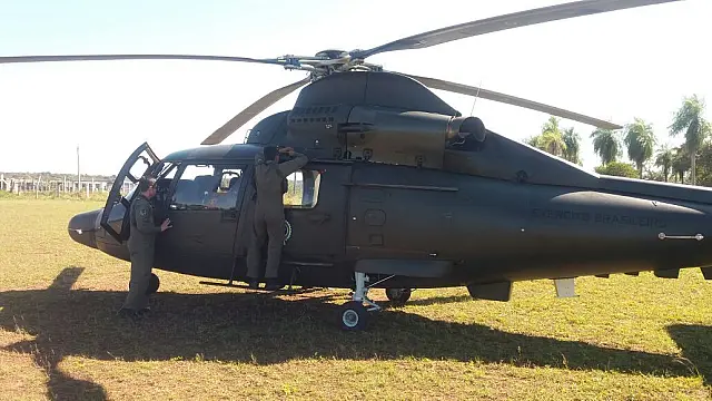 PMA e Exército utilizam helicóptero em fiscalização ambiental dentro da operação Ágataa
