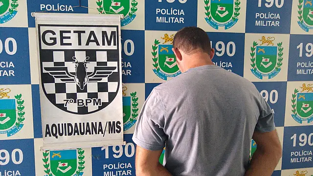 Homem com mandado de prisão por estupro é preso pela PM em Aquidauana
