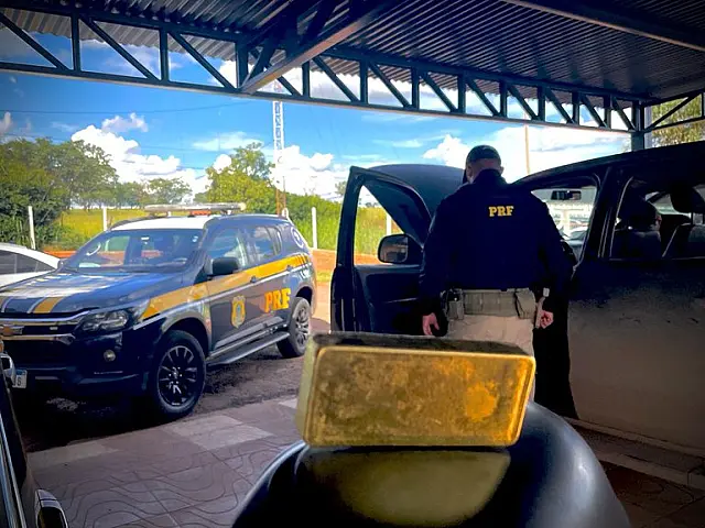 Barra de ouro sem nota fiscal avaliada em R$ 320 mil é apreendida na BR-158
