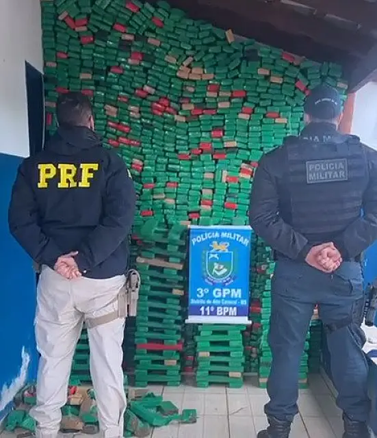 PRF e PM apreendem 1,7 tonelada de maconha em Jardim
