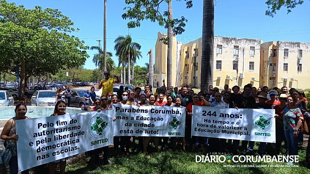 Paralisação de professores tem adesão parcial em Corumbá